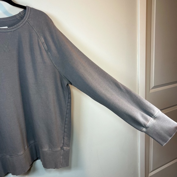 Goodfellow & Co Mens French Terry Crew Neck Cotton Sweatshirt Distressed Gray XL - Picture 4 of 12